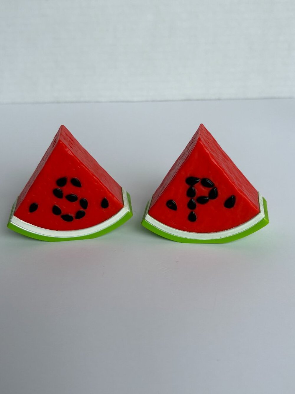 Vintage Watermelon Salt and Pepper Shakers